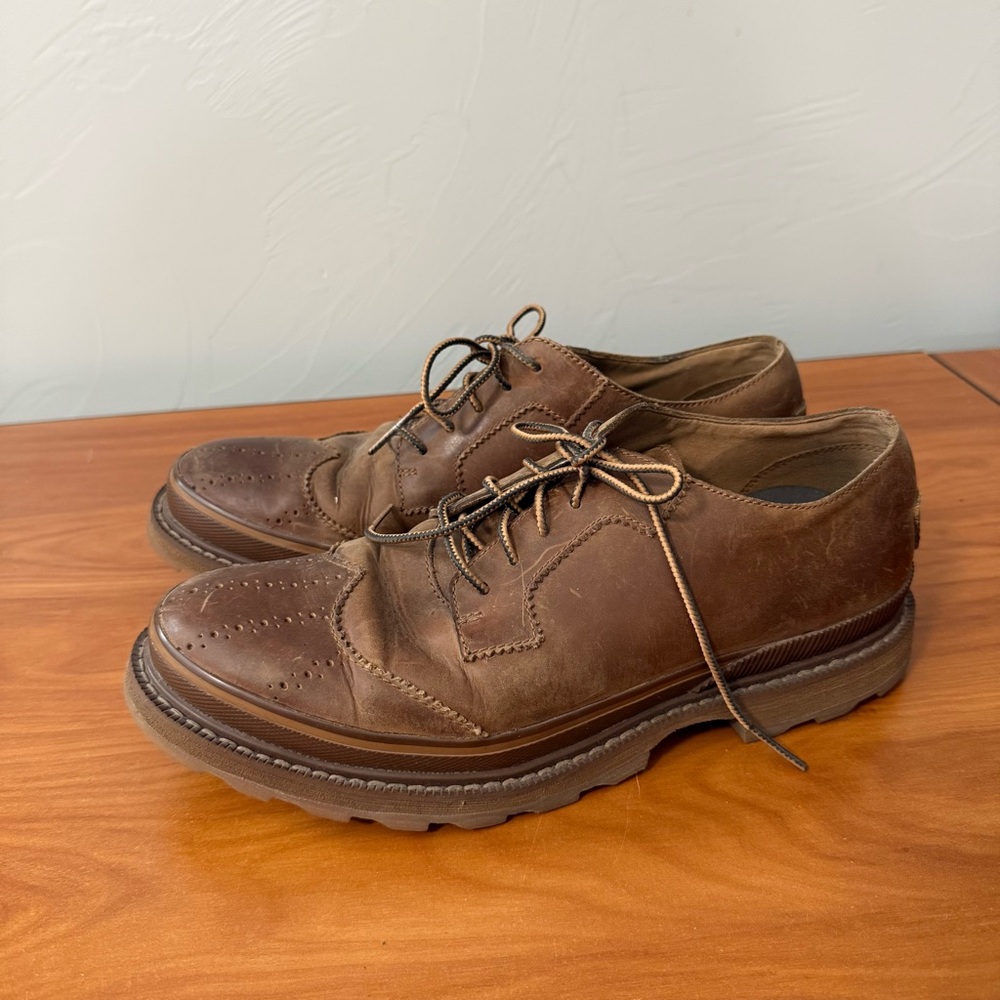Sorel Mens Madison Lace Up Wingtip Shoes Chipmunk Nutmeg Dress Shoe Casual Brown
